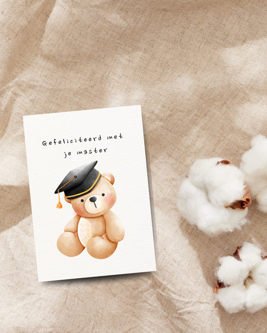 Gefeliciteerd met je master