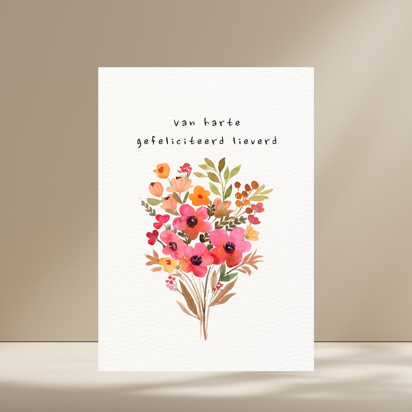 Van harte gefeliciteerd lieverd