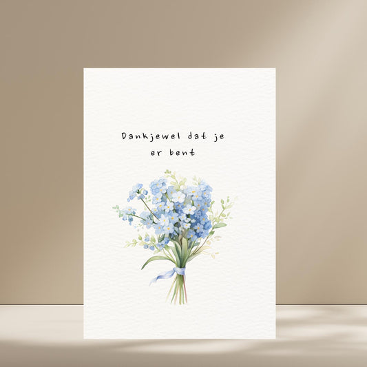 Dankjewel dat je er bent bedankkaart