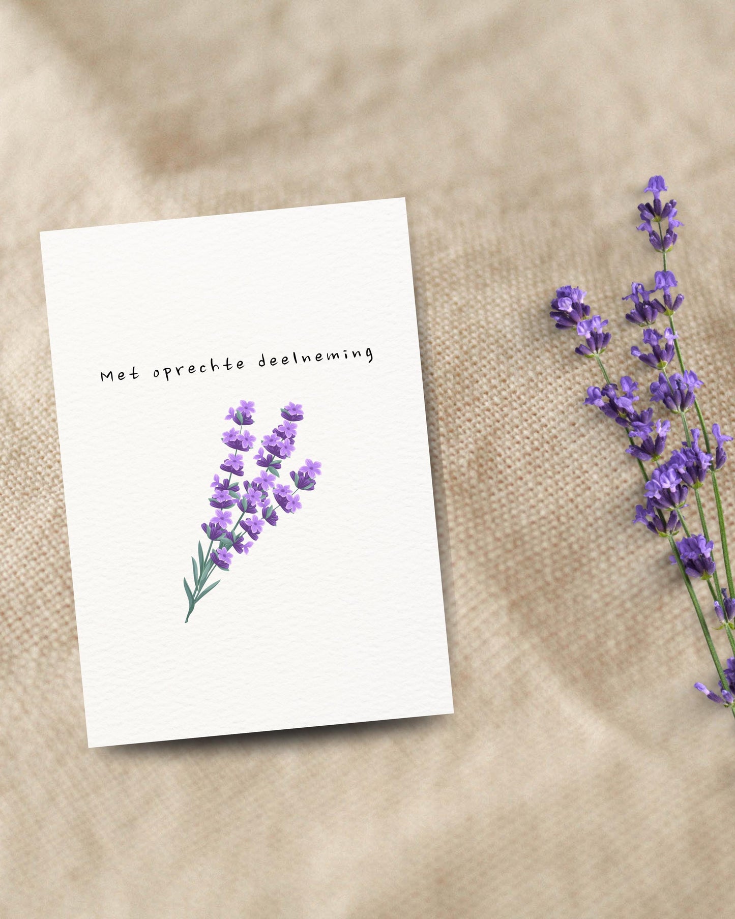 Met oprechte deelneming