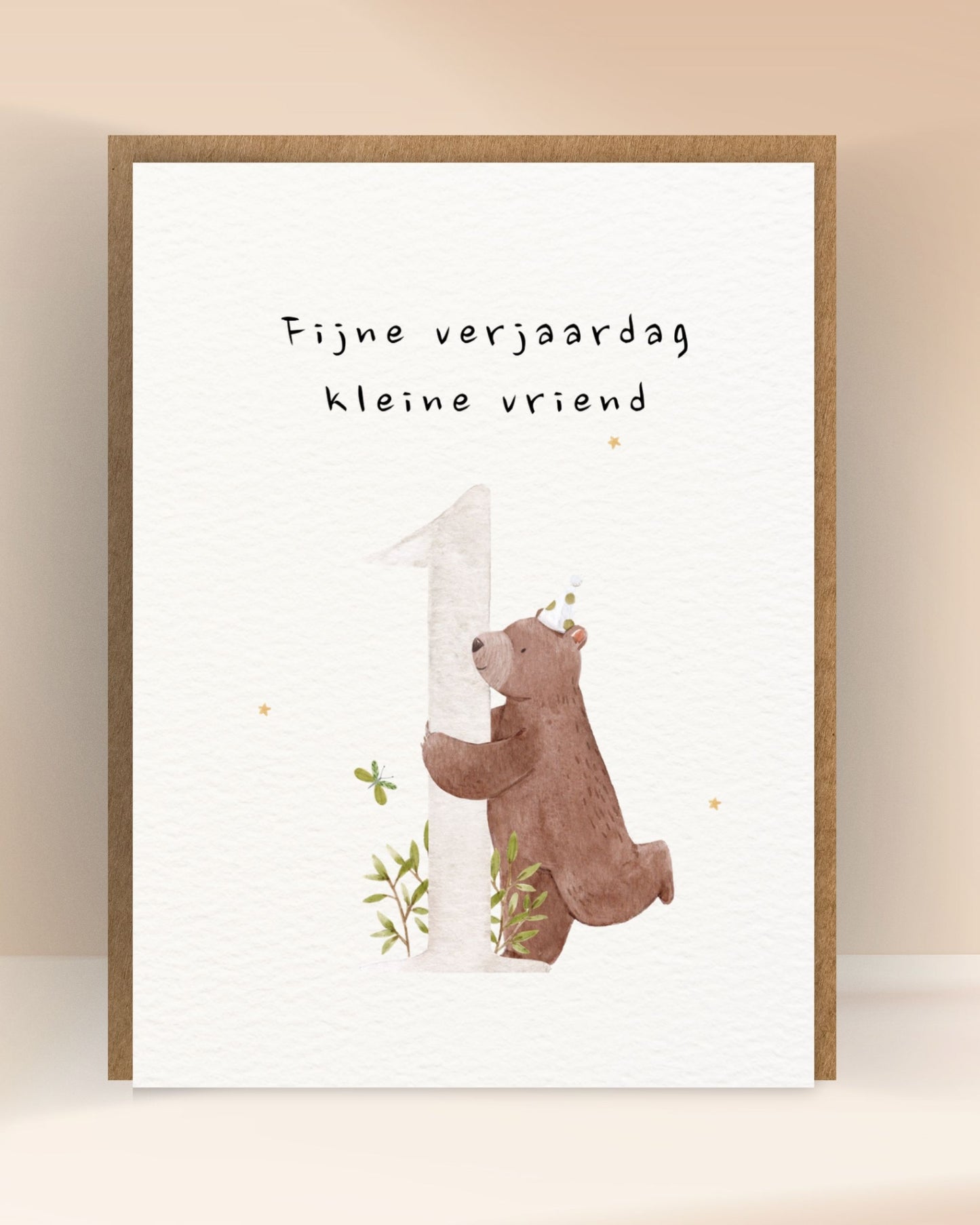 Fijne verjaardag kleine vriend