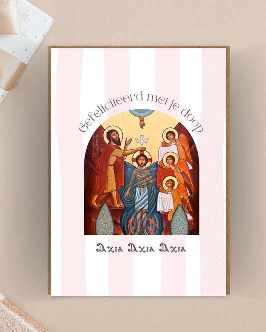 Gefeliciteerd met je doop Axia