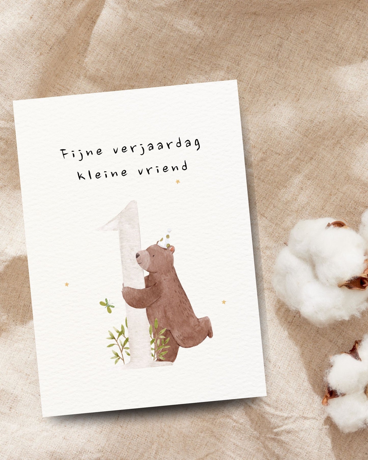 Fijne verjaardag kleine vriend
