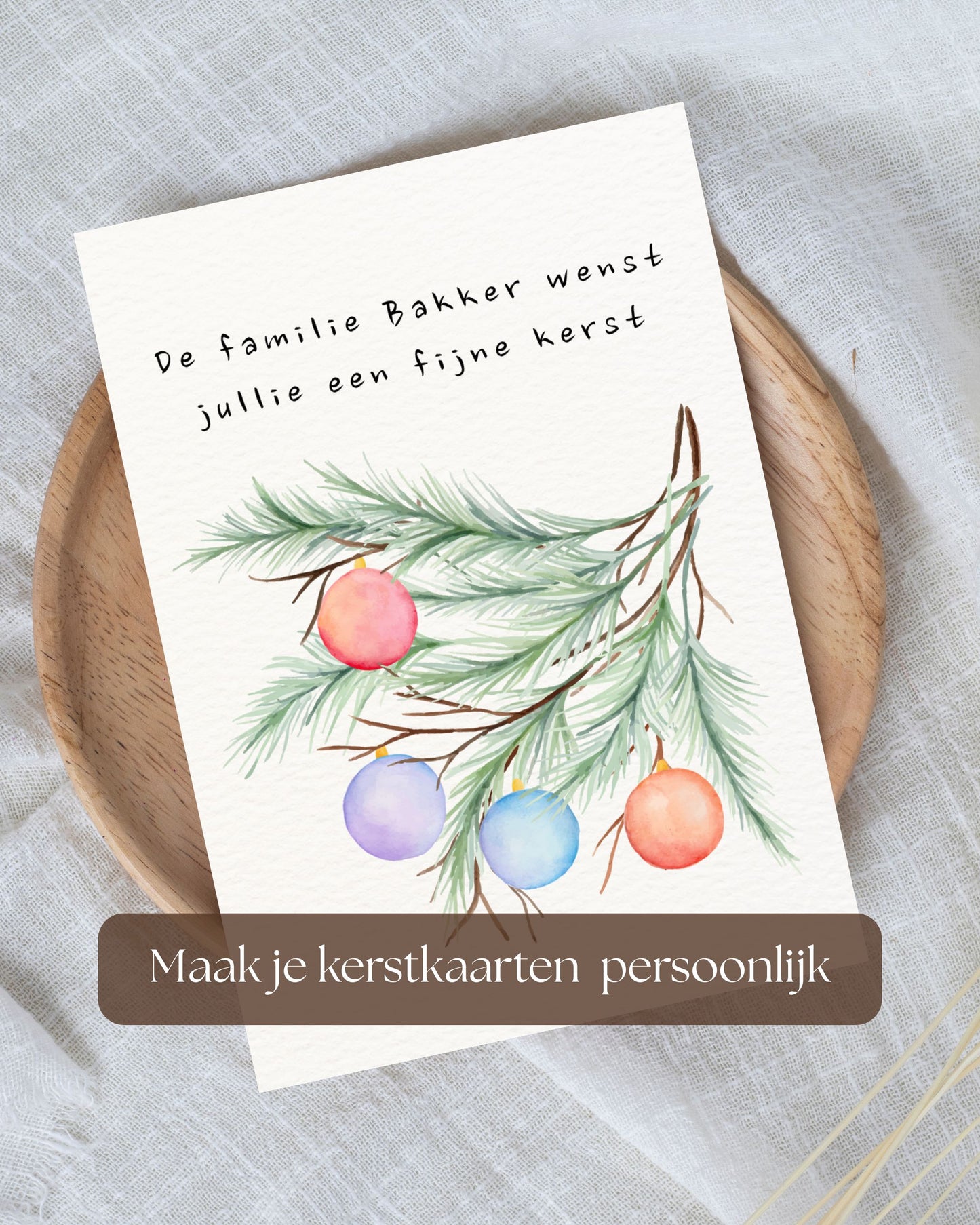 Gezegend kerstfeest dennentak