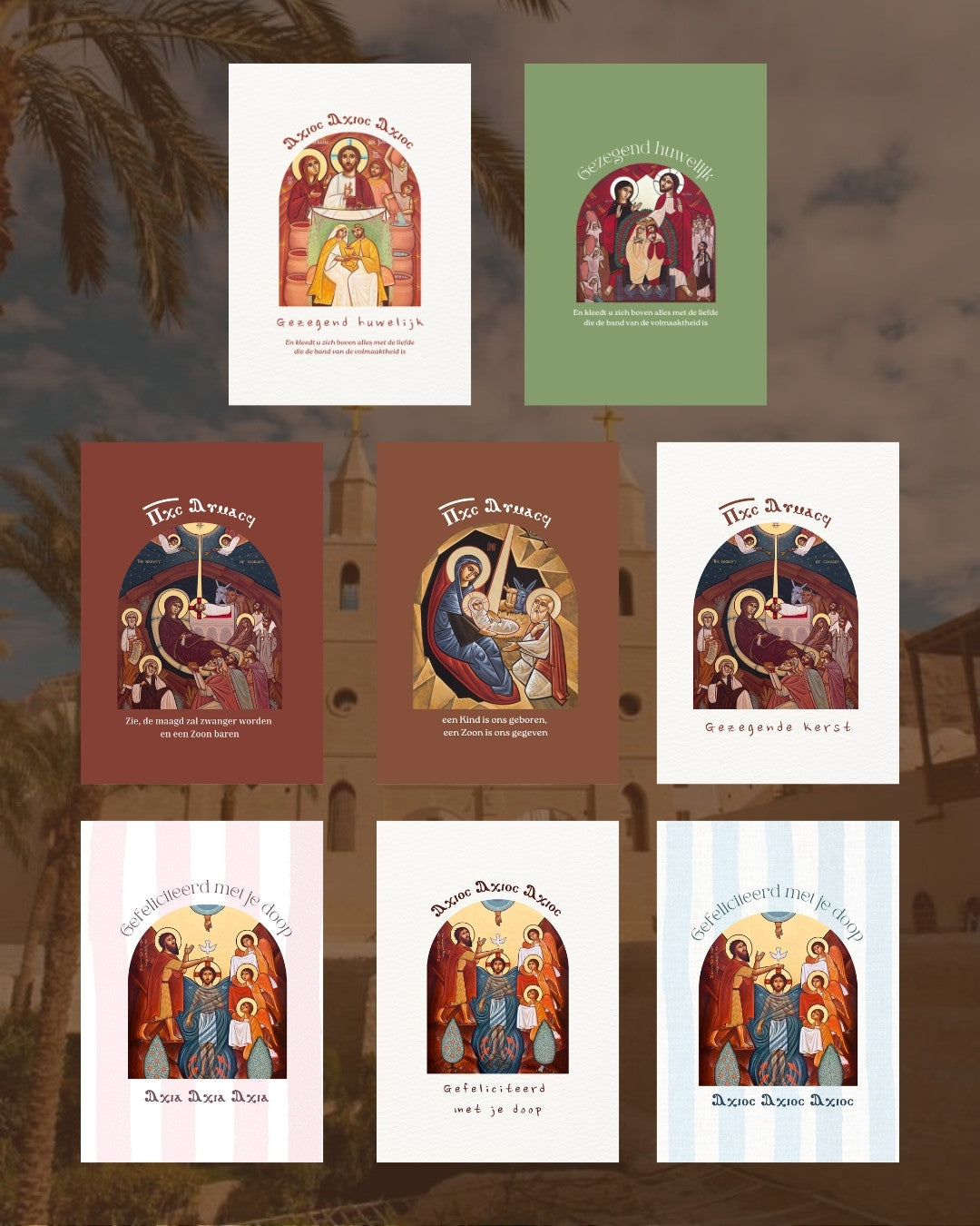 Koptische wenskaarten bundel