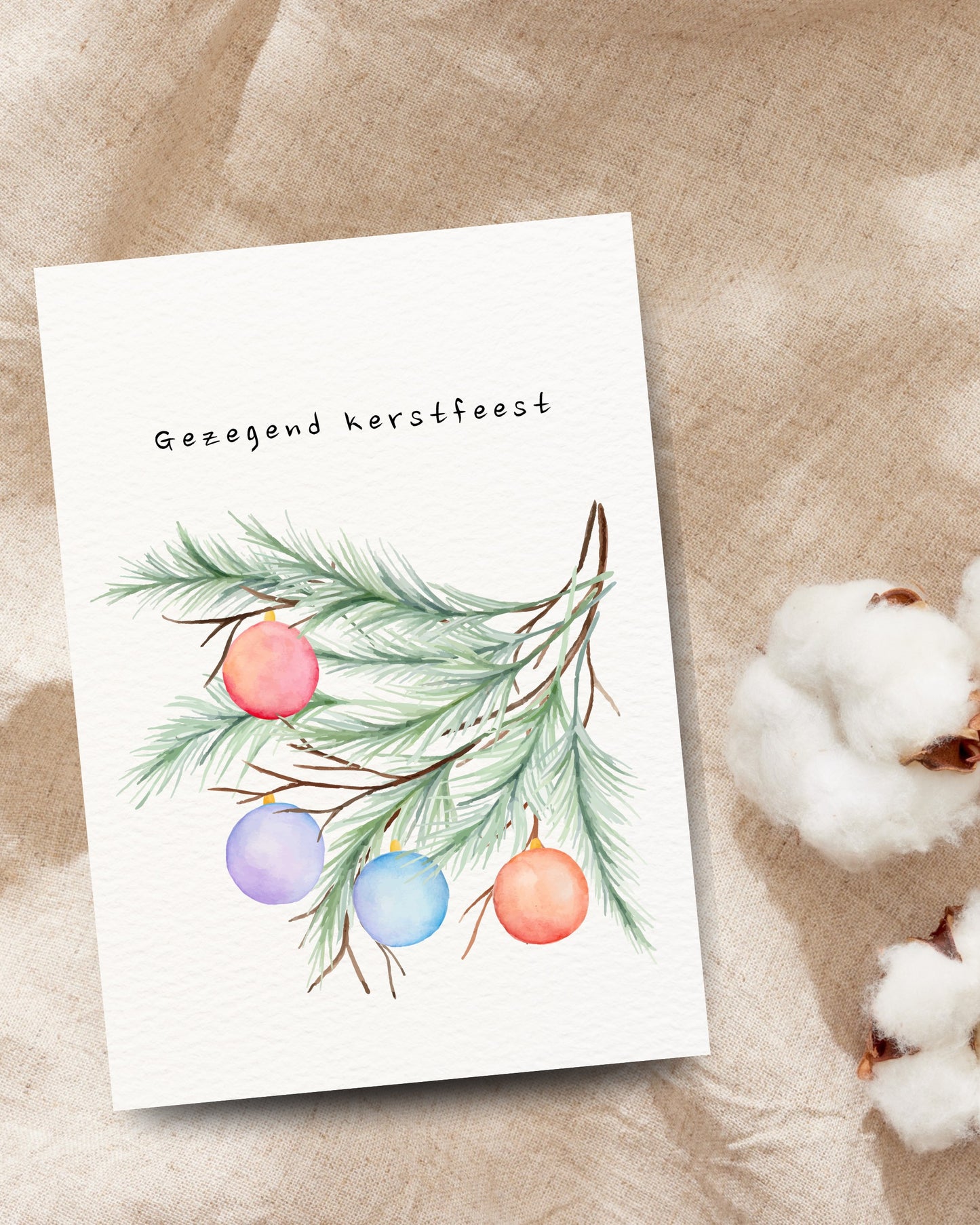 Gezegend kerstfeest dennentak