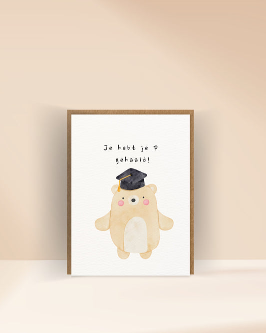 Je hebt je P gehaald!