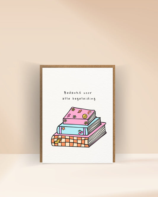 Bedankt voor alle begeleiding