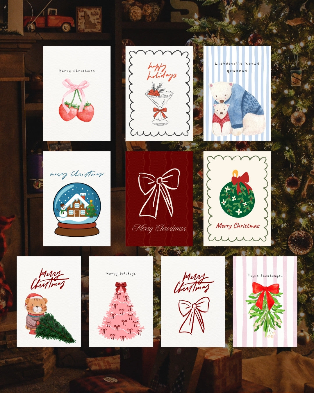 10 kerstkaarten
