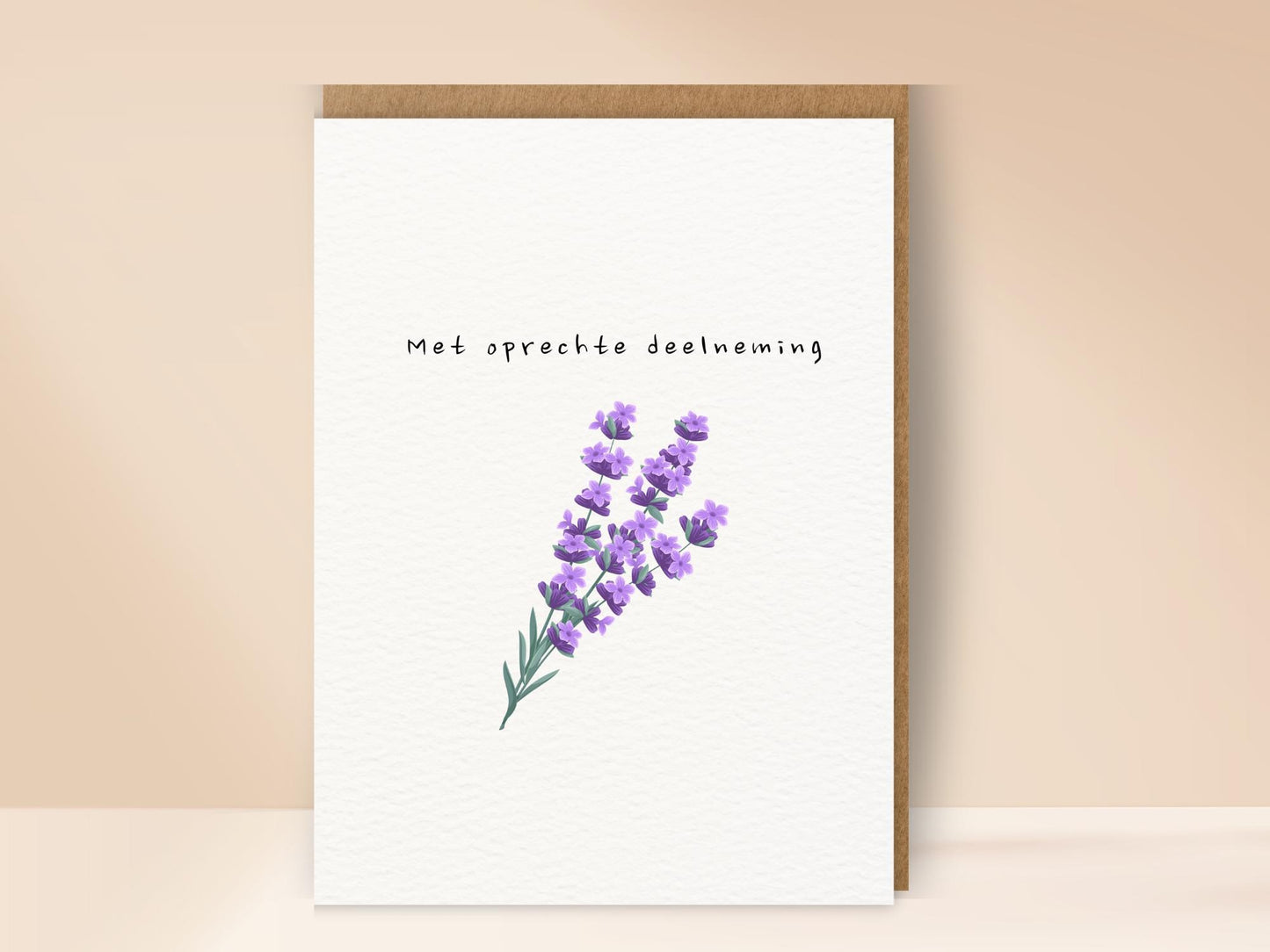 Met oprechte deelneming