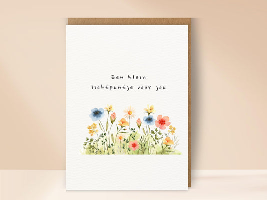 Een klein lichtpuntje voor jou