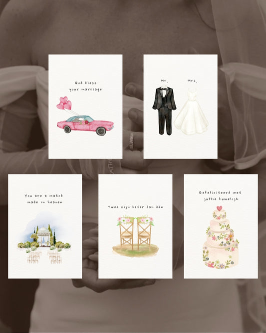 Wedding season bundel van 10 kaarten (5 bestsellers x2)