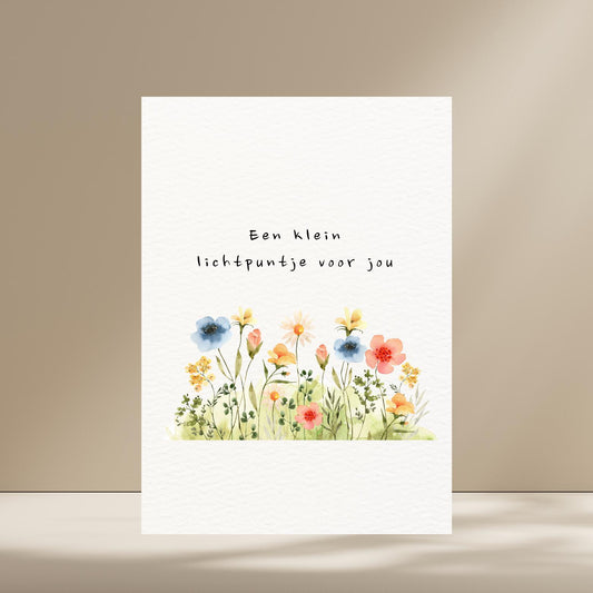 Een klein lichtpuntje voor jou