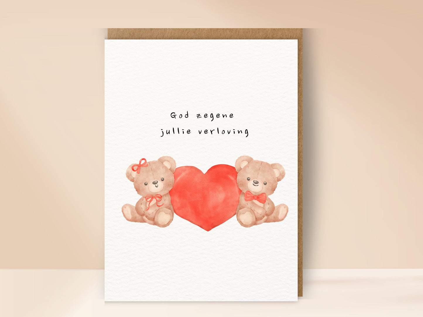 God zegene jullie verloving