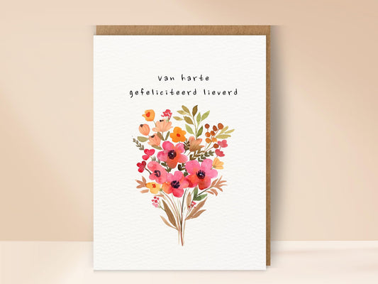 Van harte gefeliciteerd lieverd